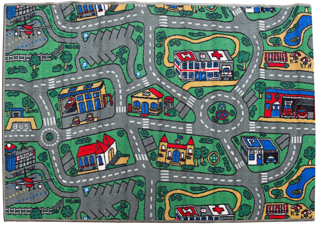 alfombra de juego de la ciudad para niños